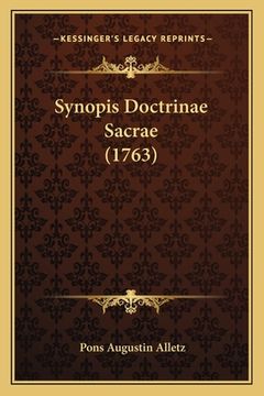portada Synopis Doctrinae Sacrae (1763) (en Latin)