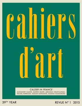 portada Cahiers d'Art: Calder in France: 39th Year