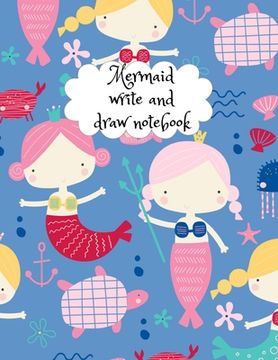 portada Mermaid write and draw notebook
