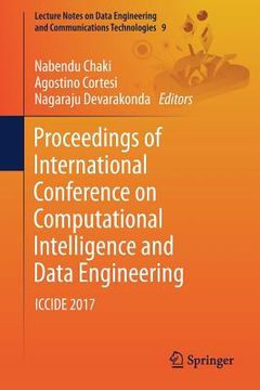 portada Proceedings of International Conference on Computational Intelligence and Data Engineering: Iccide 2017 (en Inglés)