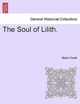 portada the soul of lilith. (in English)