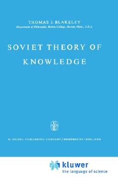 portada soviet theory of knowledge (en Inglés)