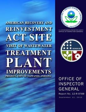 portada American Recovery and Reinvestment Act Site Visit of Wastewater Treatment Plant (en Inglés)