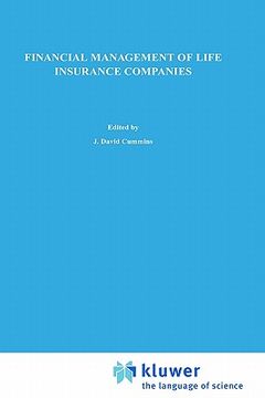 portada financial management of life insurance companies (en Inglés)