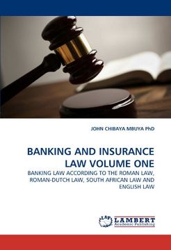 portada Banking and Insurance law Volume one (en Inglés)