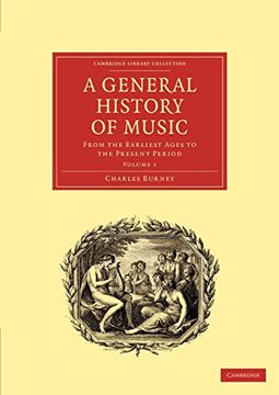 portada A General History of Music: From the Earliest Ages to the Present Period (Cambridge Library Collection - Music) (Volume 1) (en Inglés)