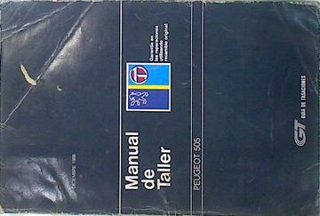 portada Manual de Taller: Peugeot 505 Diciembre 1988