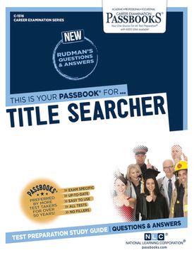 portada Title Searcher (C-1516): Passbooks Study Guide Volume 1516 (en Inglés)