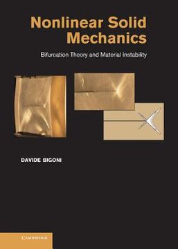 portada Nonlinear Solid Mechanics Hardback (en Inglés)