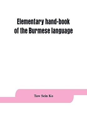 portada Elementary Hand-Book of the Burmese Language 
