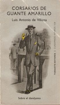 portada corsarios de guante amarillo. sobre el dandysmo