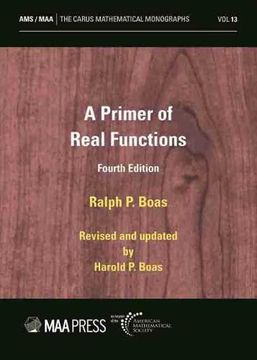 portada A Primer of Real Functions: Fourth Edition (Carus Mathematical Monographs, 13) (en Inglés)