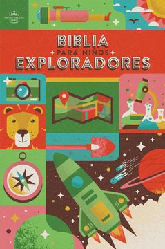 portada Rvr 1960 Biblia Para Niños Exploradores, Multicolor Tapa Dura (in Spanish)