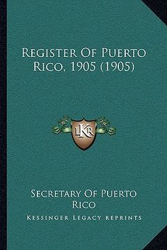 portada register of puerto rico, 1905 (1905)