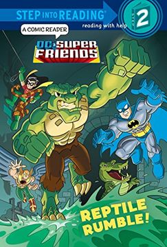 portada Reptile Rumble! (dc Super Friends) (Step Into Reading) (en Inglés)