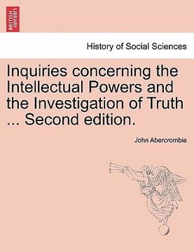 portada inquiries concerning the intellectual powers and the investigation of truth ... second edition. (en Inglés)