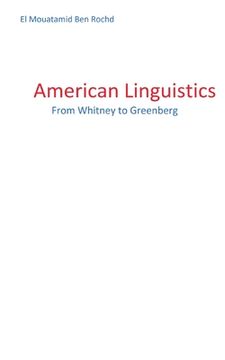 portada American linguistics: From Whitney to Greenberg (en Inglés)