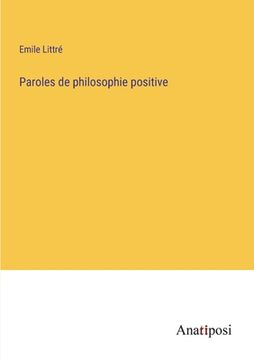 portada Paroles de philosophie positive (en Francés)