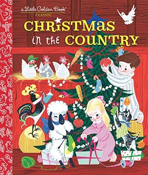 portada Christmas in the Country (Little Golden Books) (en Inglés)