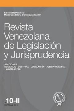 portada Revista Venezolana de Legislación y Jurisprudencia N° 10-II: Edición homenaje a María Candelaria Domínguez Guillén