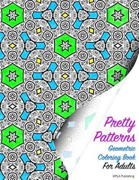 portada Pretty Patterns Geometric Coloring Book for Adults (en Inglés)