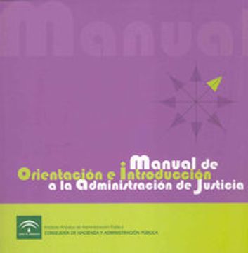 portada Manual de Orientación e Introducción a la administración de Justicia