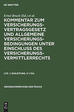 portada Einleitung, ã â§ 1-15A (Groã â Kommentare der Praxis) (German Edition) [Hardcover ] (en Alemán)