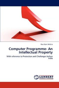 portada computer programme- an intellectual property (in English)