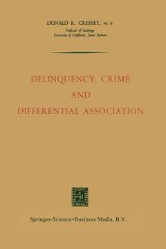 portada Delinquency, Crime and Differential Association (in English)