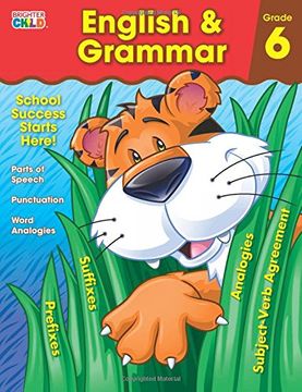 portada English & Grammar Workbook, Grade 6 (Brighter Child Workbooks)