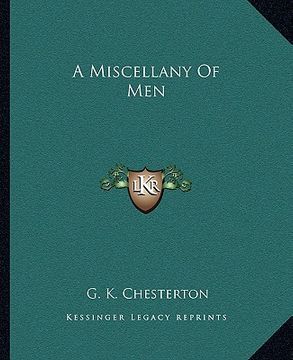 portada a miscellany of men (en Inglés)