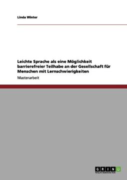 portada Barrierefreiheit: Leichte Sprache hilft Menschen mit Lernschwierigkeiten (German Edition)