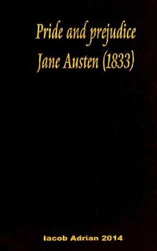 portada Pride and prejudice Jane Austen (1833) (en Inglés)