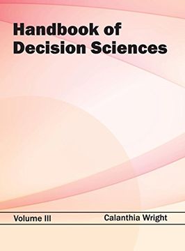 portada Handbook of Decision Sciences: Volume iii (en Inglés)