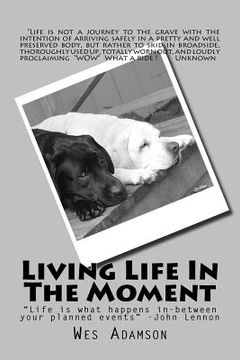 portada Living Life In The Moment: "Life is what happens while planning other events." ...John Lennon (en Inglés)