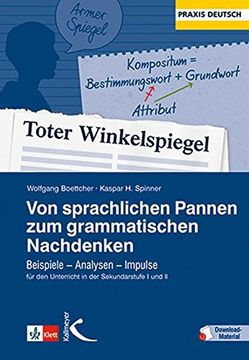 portada Von Sprachlichen Pannen zum Grammatischen Nachdenken: Beispiele? Analysen? Impulse für den Unterricht in der Sekundarstufe i und ii (in German)