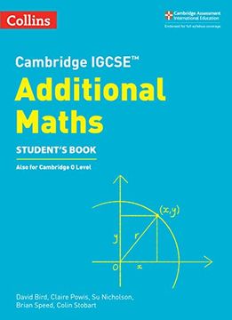 portada Cambridge Igcse (Tm) Additional Maths Student's Book (en Inglés)