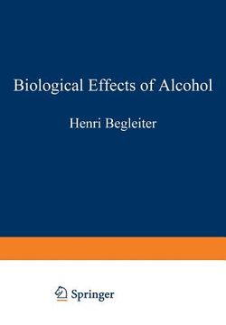 portada Biological Effects of Alcohol (en Inglés)