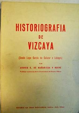 portada Historiografía de Vizcaya