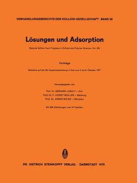 portada lasungen und adsorption (en Alemán)