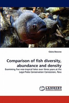 portada comparison of fish diversity, abundance and density (en Inglés)