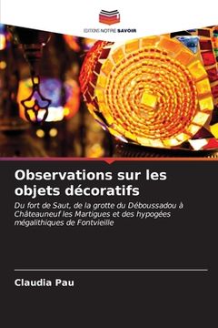portada Observations sur les objets décoratifs (en Francés)