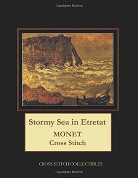 portada Stormy sea at Etretat: Monet Cross Stitch Pattern 