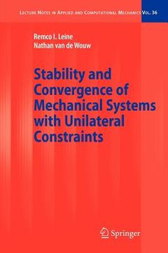 portada stability and convergence of mechanical systems with unilateral constraints (en Inglés)
