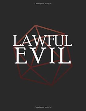 portada Lawful Evil: Rpg Themed Mapping and Notes Book (en Inglés)