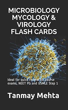 portada Microbiology Mycology & Virology Flash Cards: Ideal for Quick Review for Course Exams, Neet pg and Usmle Step 1 (en Inglés)