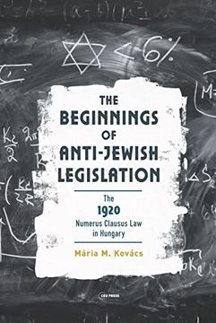 portada The Beginnings of Anti-Jewish Legislation (in English)