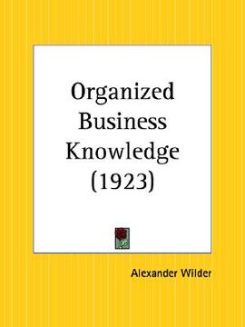 portada organized business knowledge (in English)