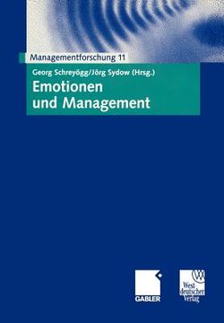 portada Emotionen Und Management: Managementforschung 11 (en Alemán)