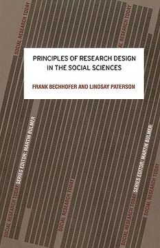 portada principles of research design in the social sciences (en Inglés)
